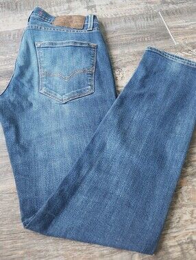 Guess Mens Vermont Slim Medium Wash Jeans Size 31/32 Indiesleeze